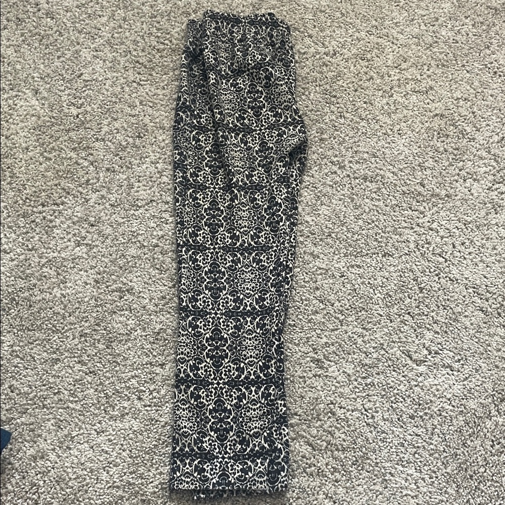 Poof! Black and White Kids Leggings